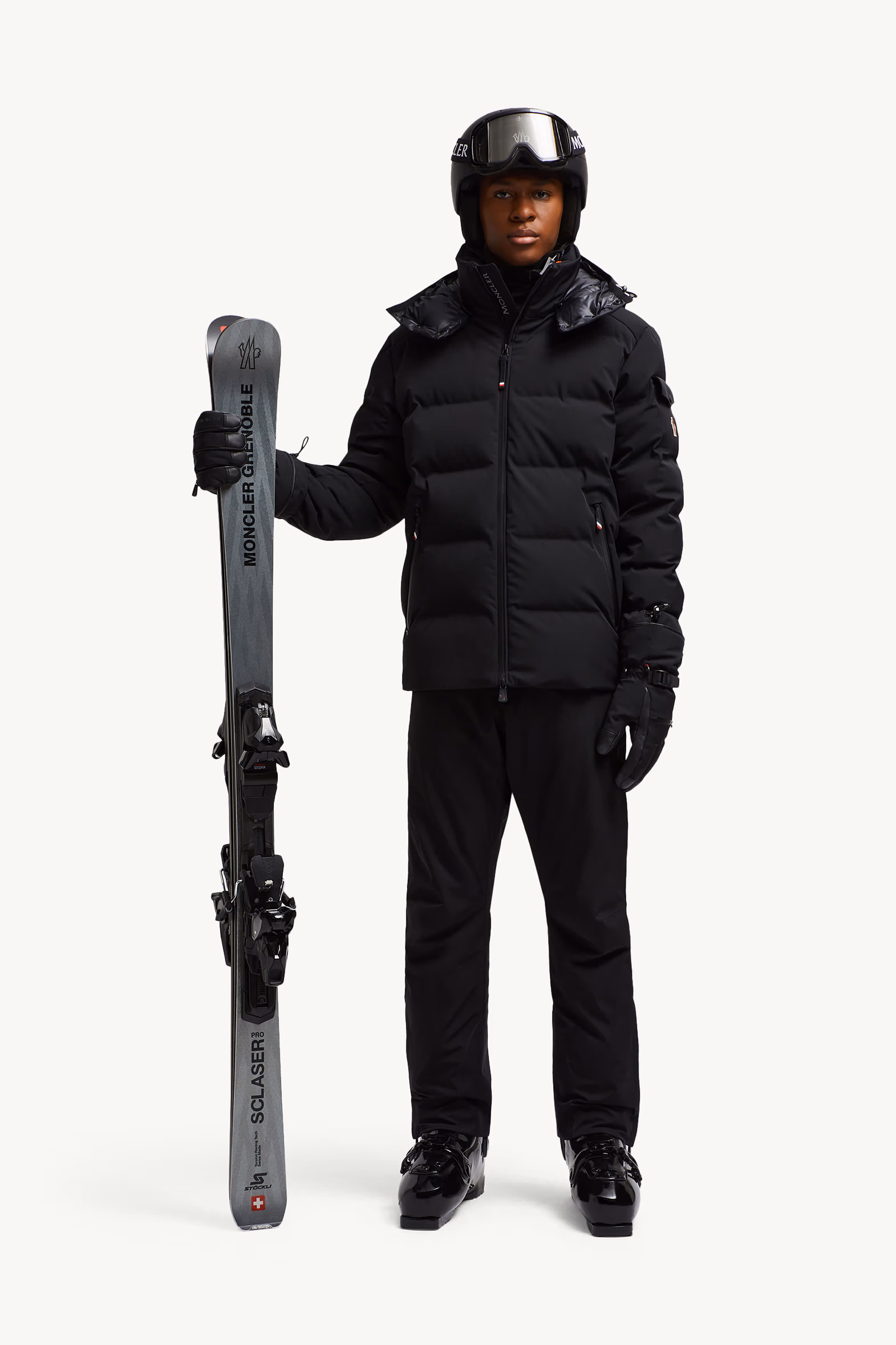 Doudoune de ski à capuche Montgetech Hommes Noir Moncler 0